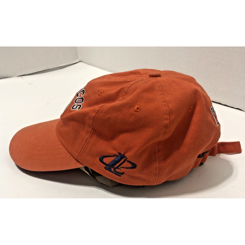 VTG Logo Athletics Denver Broncos Orange NFL Pro Line Strapback Cap - 90s Era - Picture 2 of 8